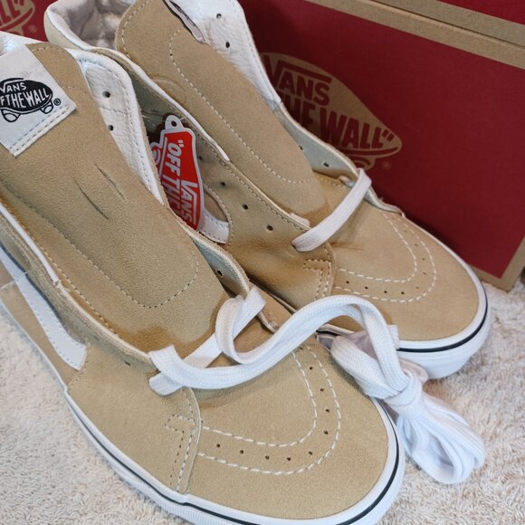 Vans Men's 8/Women's 9.5 Sk8-Hi Taos Taupe/True White VN0A32QGYUU - Picture 11 of 12